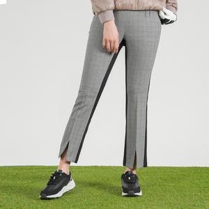 [엘르골프] 여성 세미부츠컷 체크팬츠_6I41607