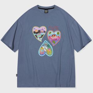 DTP 러브 스테이 반팔티 틸블루