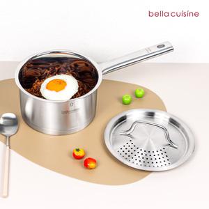 [20%+12%] [6/13] 삼각집게 증정] 벨라쿠진 스텐 짜장 라면 편수 냄비 파스타팬 16cm