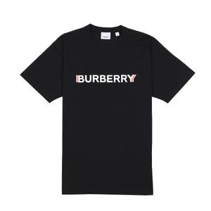 버버리 로고 아리아나 남여공용 티셔츠 블랙 80526501