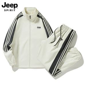 JEEP SPIRIT  봄 가을 운동복 상하세트 심플 트레이닝복 캐주얼 남성 투피스세트