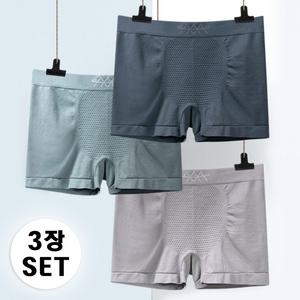 [3개세트] 마운틴 남성 무지 사각팬티 사각드로즈 남성팬티(3color)