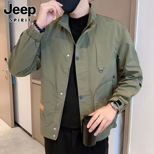 JEEP SPIRIT 캐주얼 남성 파일럿 재킷 럭셔리 봄 가을 작업복