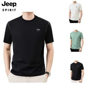 JEEP 지프 기본 스포츠 반팔 티셔츠 코튼 반팔티