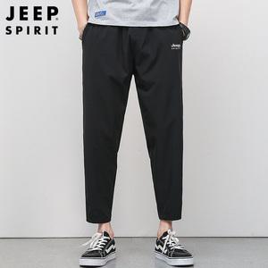 JEEP 지프 남자 와이드 팬츠 여름 캐주얼 9부 바지