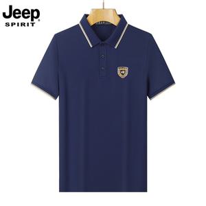 JEEP SPIRIT 반팔 남성용 여름 통기성 패션 캐주얼 티셔츠