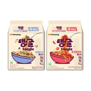 [최종 11,500]삼양 탱글 단백질파스타 머쉬룸크림 4입 + 청크토마토 4입