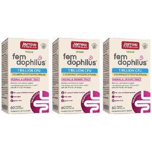 3개 Jarrow Formulas 자로우 포뮬러스 여성유산균 펨도피러스 10억 60정 상온보관가능
