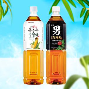 [본사직영] 광동 차음료 1.5L 6입 2종 택1 / 헛개차 옥수수수염차 (유/무라벨 랜덤발송