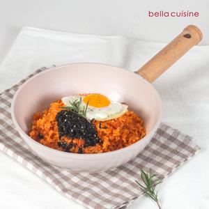 [20%+12%] [6/13] 삼각집게 증정] 벨라쿠진 플럼벨 20cm IH 세라믹 미니 궁중팬 웍 /인
