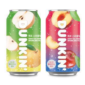 던킨 제로 스파클링 탄산음료 350ml 24개 (자두/배)