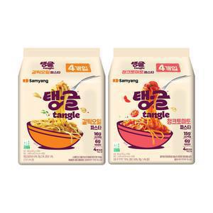 [최종 11,500]삼양 탱글 단백질파스타 갈릭오일 4입 + 청크토마토 4입
