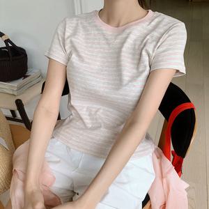 [모코블링] 스탠다드 단가라 반팔티 #기본티 #이너티 #단가라티 #기본핏티셔츠 #반팔티