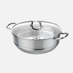 디쉐프 쾌속가열 스테인리스 키친 일품 특대형 찜기 찜솥 인덕션겸용