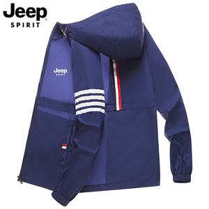 JEEP 지프 남자 자켓 여름 얇은 통기성 야외 낚시 자외선 차단 의류