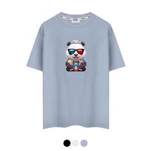 3+1/제네브 국내생산 쿨코튼 20수 반팔티셔츠 선글라스팬더/M~3XL까지