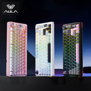 Aula 아우라 독거미 S75 PRO 유무선 기계식 게이밍 키보드 디스플레이 RGB