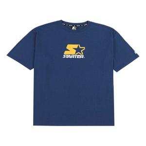 [스타터 블랙라벨] 에센셜 로고 반소매(네이비) SA242ISS05_NVY