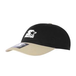 [스타터 블랙라벨] 투톤 피그먼트 볼캡 (블랙) SA245AAC09_BLK