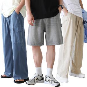 사 은 품 증 정 남자 면바지 반바지 린넨 텐셀 시어서커 버뮤다 쿨스판 면팬츠 카고 코