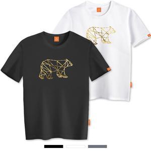 엘라모 골드베어 반팔 티셔츠 남녀공용 빅사이즈 S~4XL