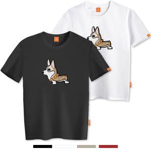엘라모 골드웰시 반팔 티셔츠 남녀공용 빅사이즈 S~4XL