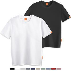 엘라모 무지 반팔 티셔츠 남녀공용 빅사이즈 S~4XL