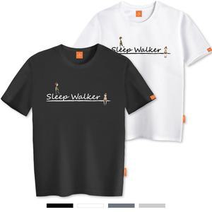 엘라모 슬립워커 반팔 티셔츠 남녀공용 빅사이즈 S~4XL
