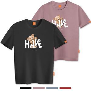 엘라모 나이스베어 반팔 티셔츠 남녀공용 빅사이즈 S~4XL