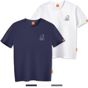엘라모 웨일테일 반팔 티셔츠 남녀공용 빅사이즈 S~4XL