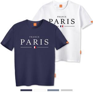 엘라모 파리스 반팔 티셔츠 남녀공용 빅사이즈 S~4XL