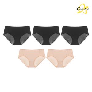 [25SS신상] 오모떼 데일리 팬티 5종 세트/베이지2+블랙3