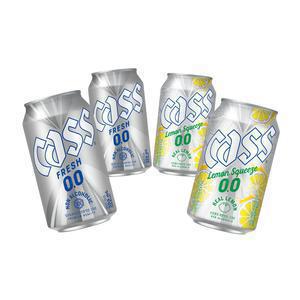 카스제로 샘플링팩(카스 제로 355ml 2캔+카스레몬 330ml 2캔)