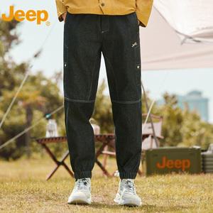 JEEP 2025 봄 가을 신상품 레저 스포츠 와이드 레그 남성 바지