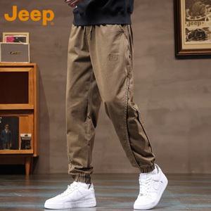 JEEP JEEP 남성 2025 봄 신상품 코튼 루즈핏 캐주얼 팬츠