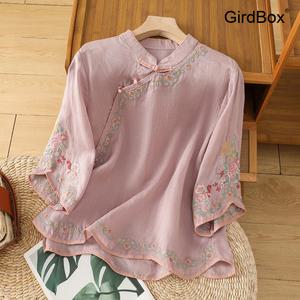 여름철릭원피스 GirdBox 생활한복 개량한복 시스루 허리치마