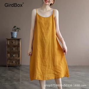생활한복 개량한복 여름철릭원피스 GirdBox 면소재 데일리 룩