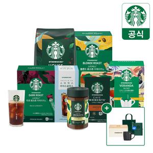 [15%+굿즈]스타벅스 선물세트/아메리카노/드립백/파우더커피/카페모먼트/원두/홀빈