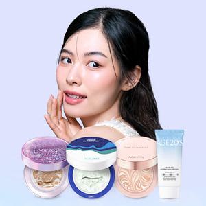 [쿠폰40%+묶음7%+증정!] 신상 콜리보~에이지투웨니스 카밍 롱프로텍션 무기자차 선팩트
