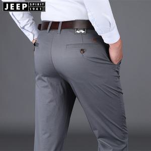 JEEP SPIRIT 남자 슬랙스 정장바지 스판 와이드 빅사이즈 스트레이트 팬츠