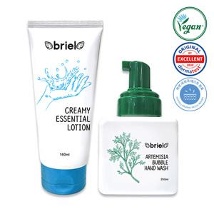 o브리엘 크리미 에센셜 로션 160ml+개똥쑥 버블 핸드워시 250ml