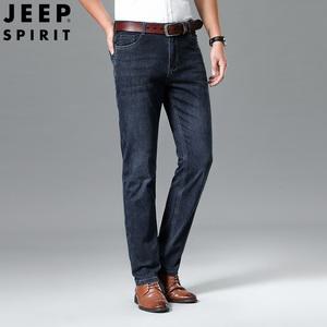 JEEP SPIRIT 청바지 봄 여름 스트레이트 루즈 중년 남성 쿨청바지