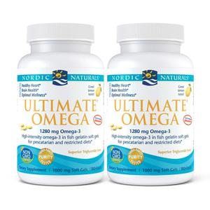 2개 노르딕 얼티메이트 알티지 오메가3 1280 mg EPA 650 DHA 450 180 소프트젤 피쉬 젤