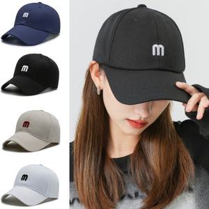 m 영문 자수 로고 볼캡 야구모자 4가지 색상