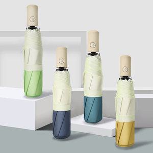 멜로디 투톤 3단 자동우산 4가지 색상