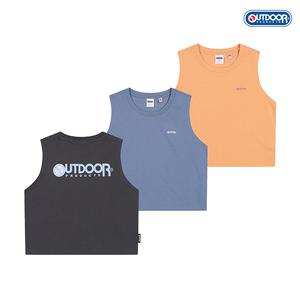 [아웃도어프로덕츠] 우먼즈 베이직 로고 슬리브리스 (3COLORS)