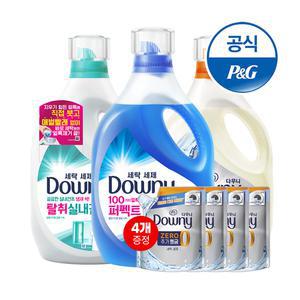 다우니 프리미엄 세탁세제 1.9L 3개 외 리필 모음 + 증정 200ml 4개