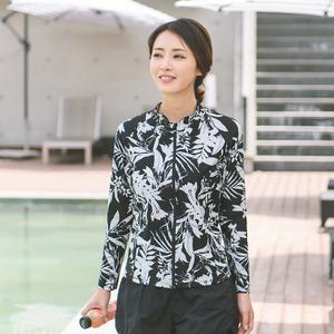 조이마담S7041 오키나와 래쉬가드 상의 50대60대중년여성 빅사이즈수영복