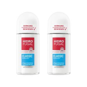 2개 Hidrofugal 하이드로퓨갈 데오드란트 롤온 50ml