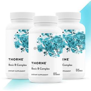 [공식인증점] Thorne 쏜리서치 Basic B Complex 베이직 B 컴플렉스 60캡슐 3병